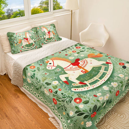 Shineful All Season Quilt 3-Piece Set Rocking Horse Dreams