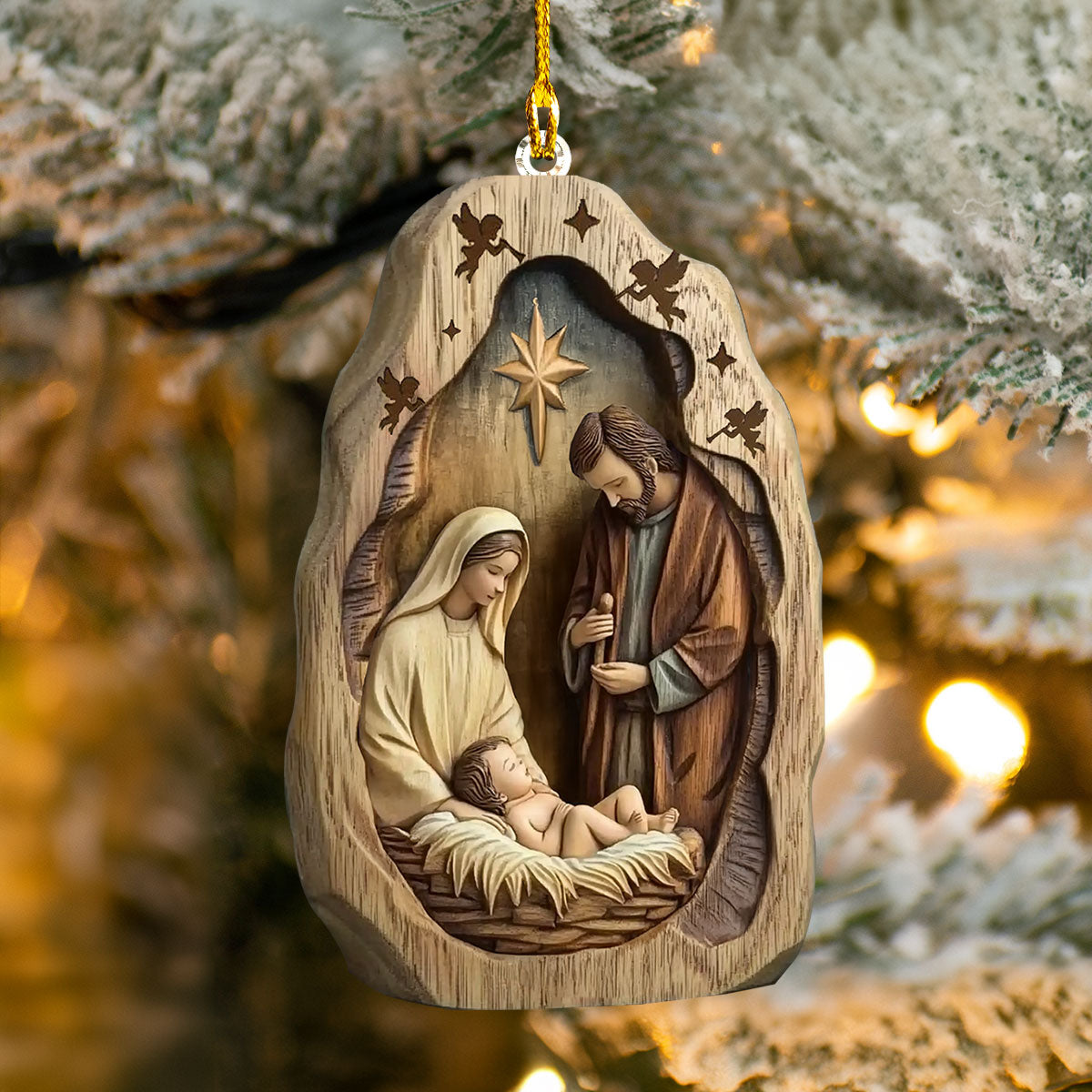 Shineful 2D Acrylic Ornament - Holy Night Nativity