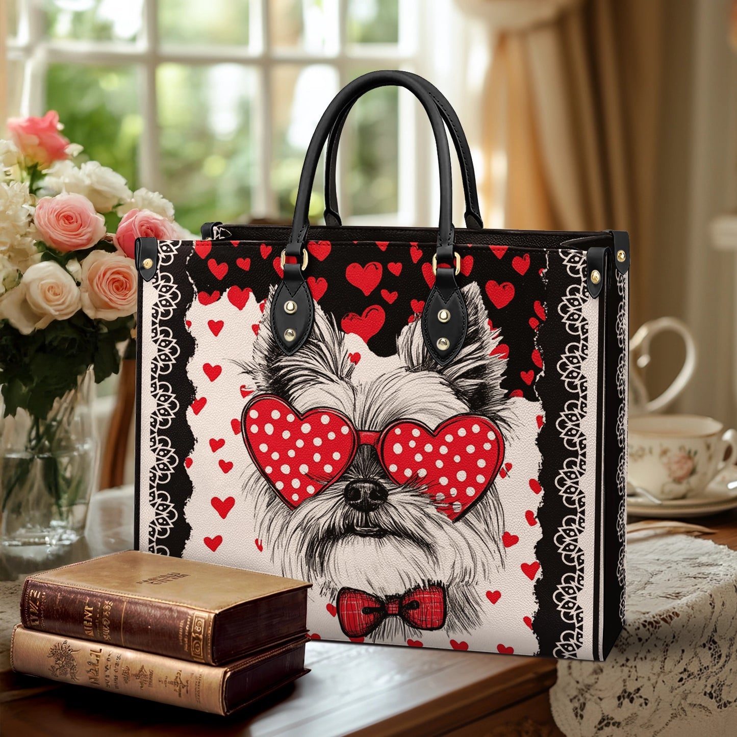 Shineful Leather Bag Yorkshire Love Paws