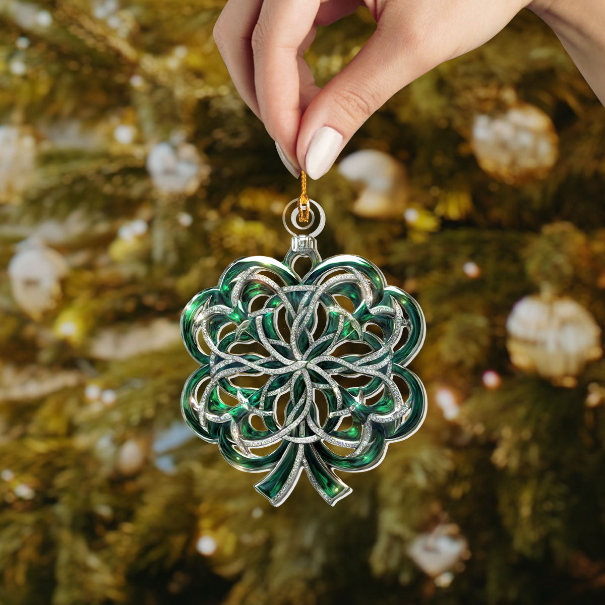 Shineful 2D Acrylic Ornament Lucky Clover Blossom