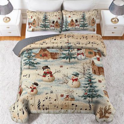 Shineful All Season Quilt 3-Piece Set Snow Melody