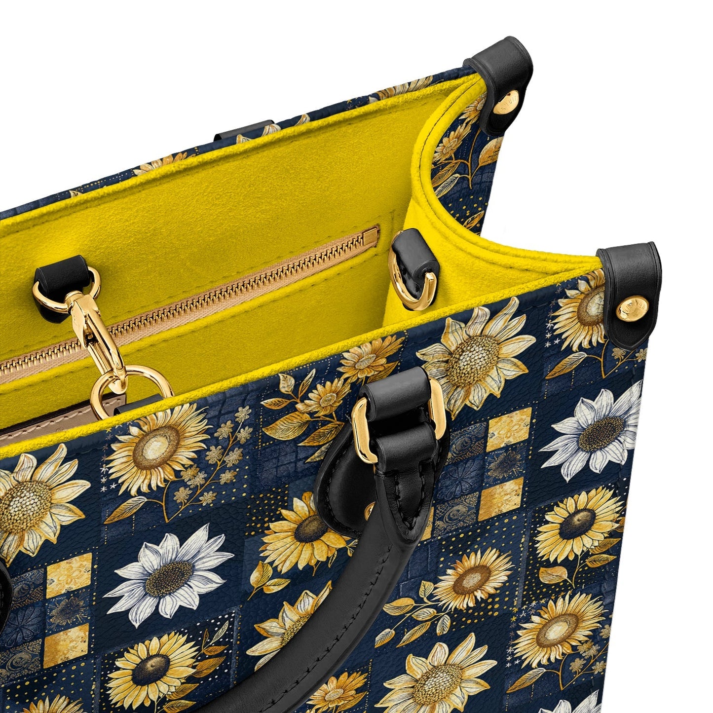 Shineful Leather Bag Inelegance Sunflowers