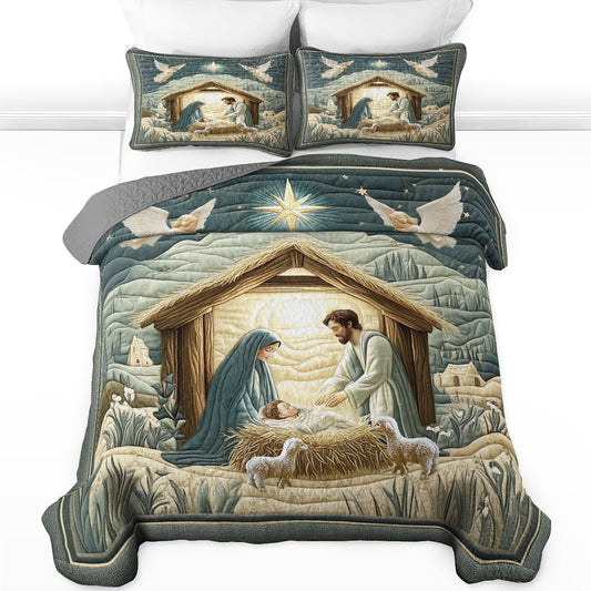 Shineful All Season Quilt 3-Piece Set - Silent Night