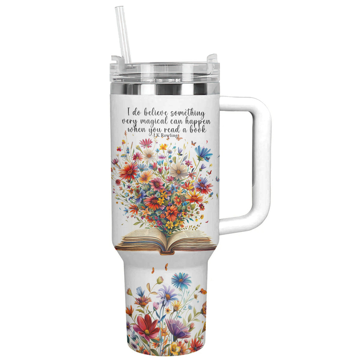 Reading 40 Oz Shineful™ Tumbler Flower Bloom Nl09 White 40Oz