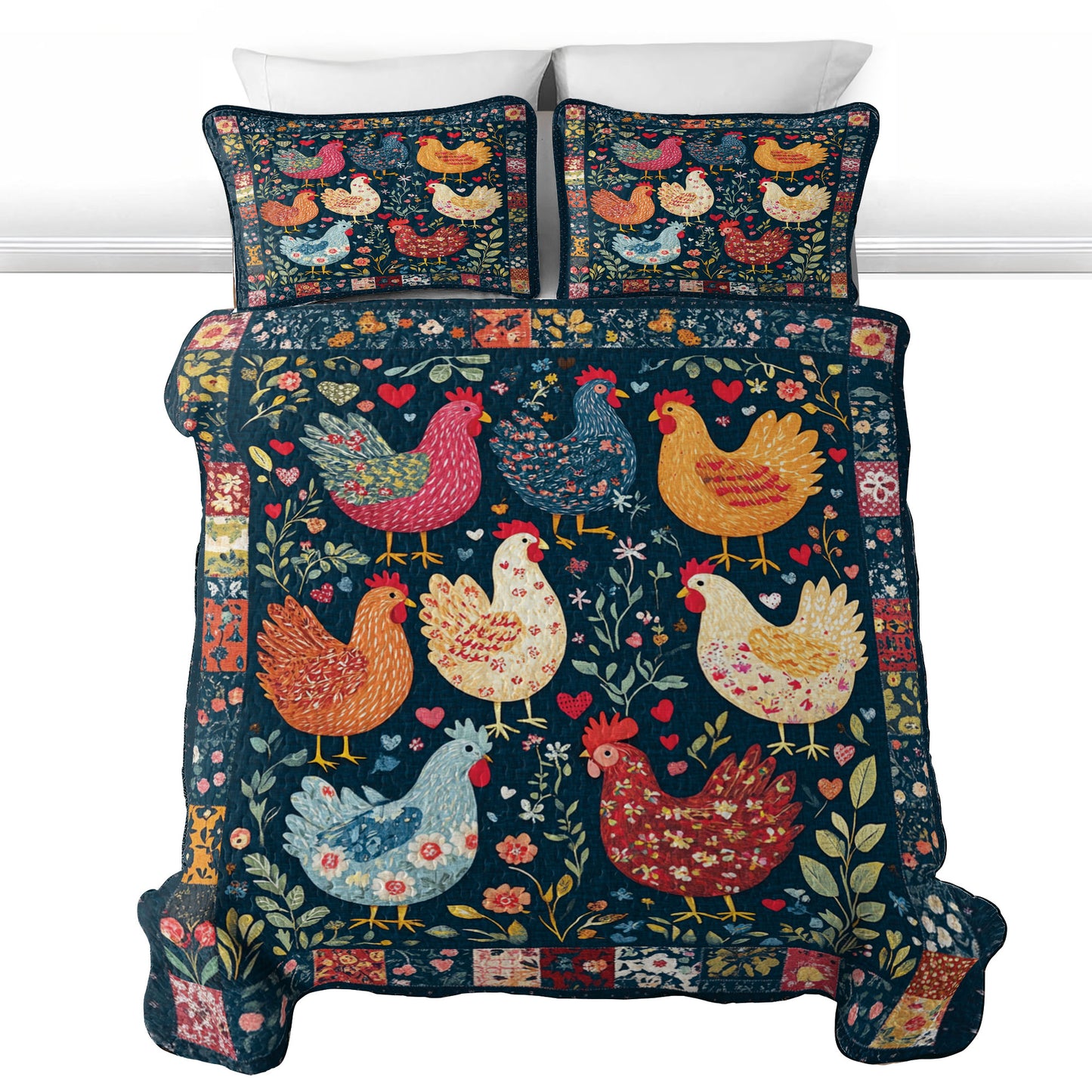 Shineful All Season Quilt 3-Piece Set Cluck Cottage