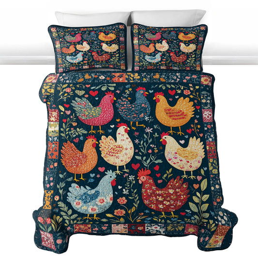 Shineful All Season Quilt 3-Piece Set Cluck Cottage