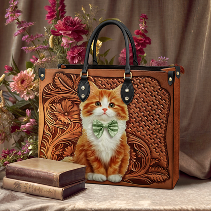 Shineful Leather Bag Charming Whiskers