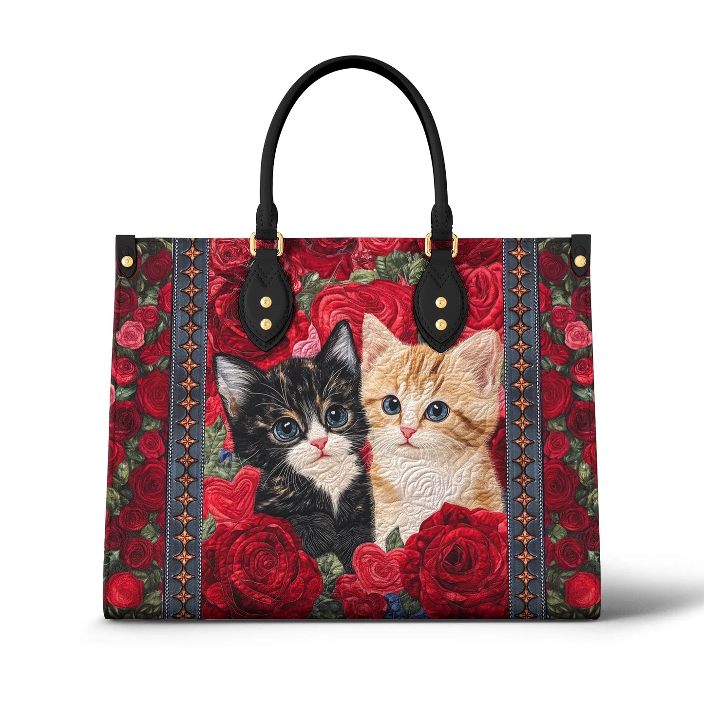 Sac en cuir brillant Chat Purrfect Rose Companions