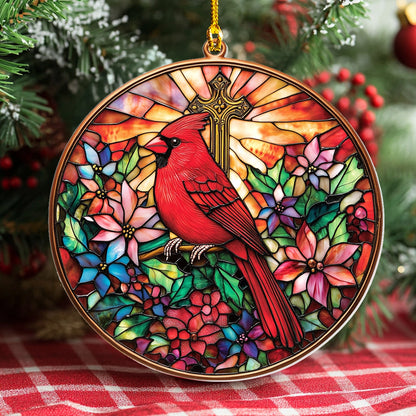 Shineful 2D Acrylic Ornament - Radiant Cardinal Glory