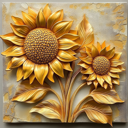 Shineful 2D Metal Sign Vibrant Sunflowers