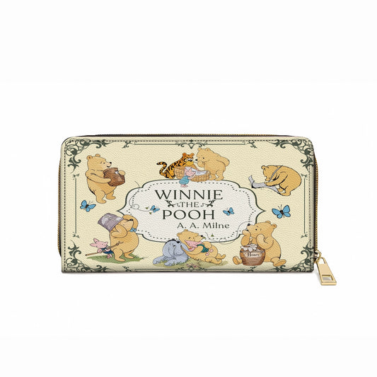 Shineful Leather Clutch Purse With Wristlet Strap Handle Winnie’s Classic Charm