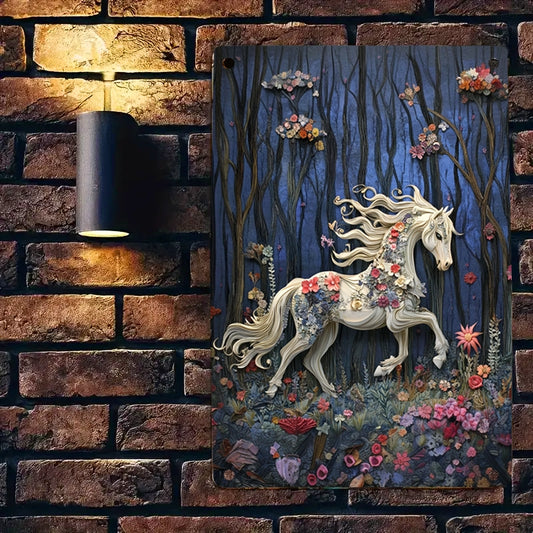 Shineful 2D Metal Sign Horse Mystical Equine Dreams