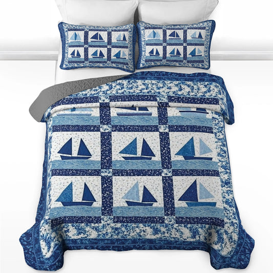 Shineful All Season Quilt 3-teiliges Set - Sail Away