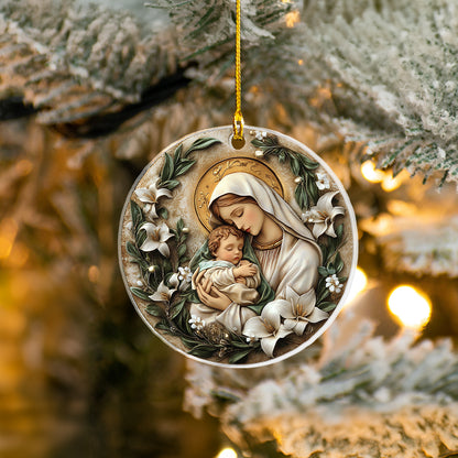 Shineful 2D Acrylic Ornament - Mary and Baby Jesus