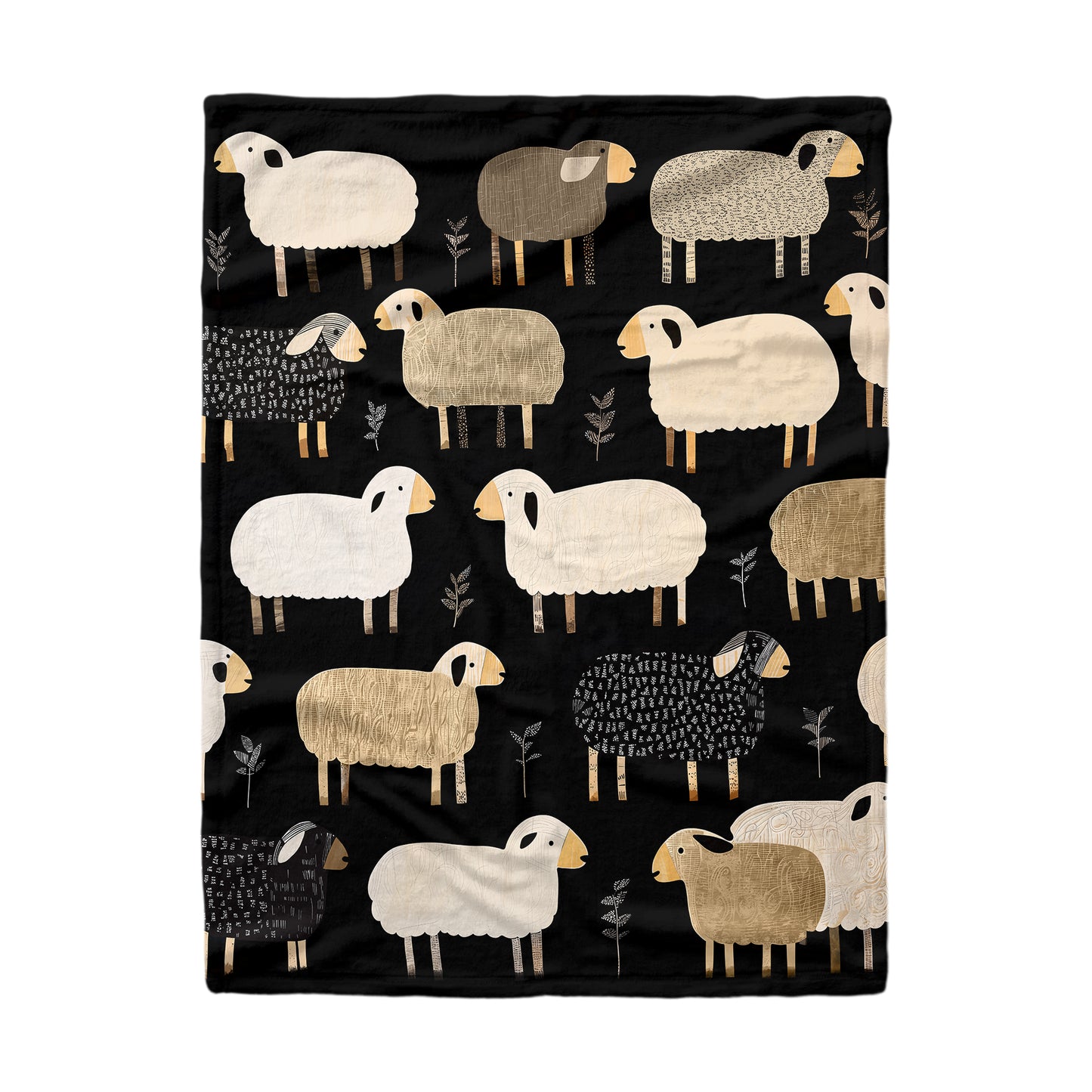 Shineful Fleece Blanket Counting Sheep