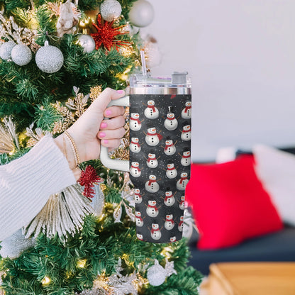 Shiny Tumbler Holiday Hugs Schneemann Weihnachten