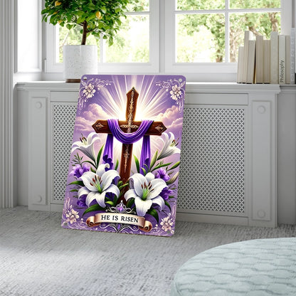 Shineful 2D Metal Sign Cross of Hope