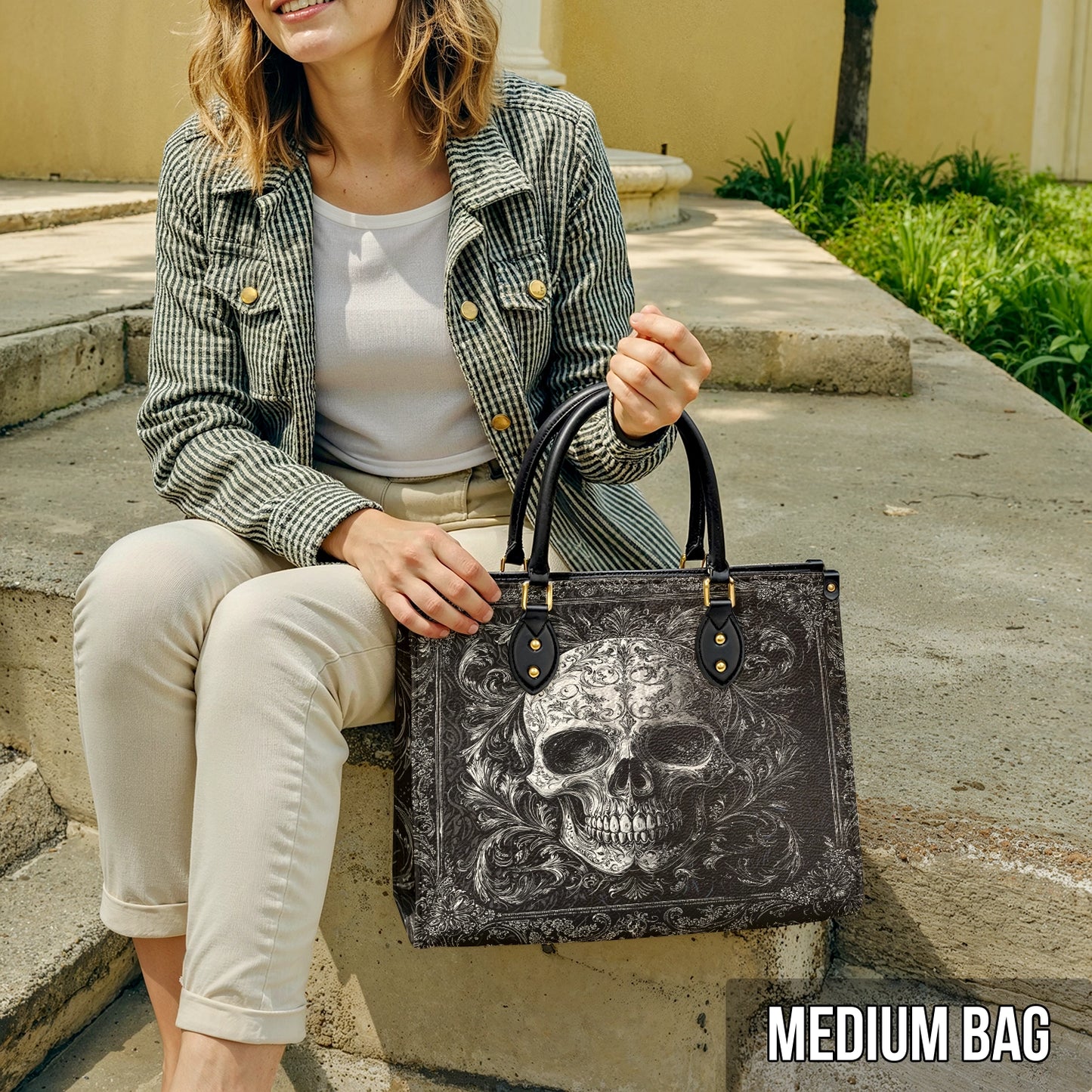 Shineful Leather Bag Mystic Shadows Skull