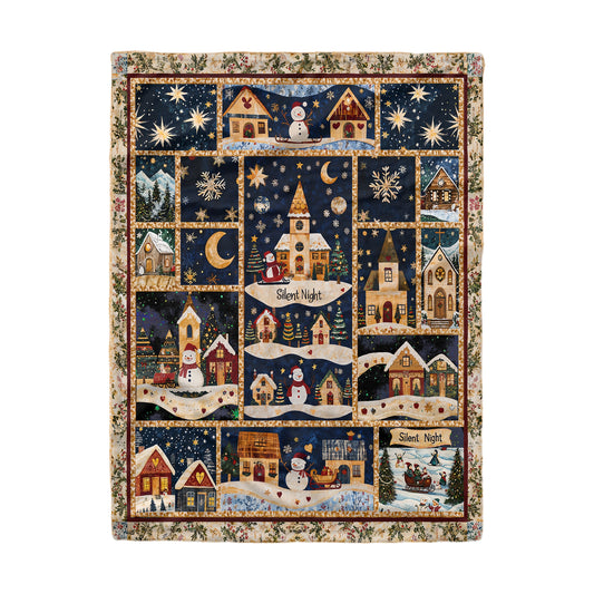 Shineful Fleece Blanket Christmas Eve Comfort