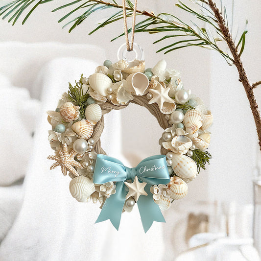 Shineful 2D Acrylic Ornament - Coastal Christmas Ornament