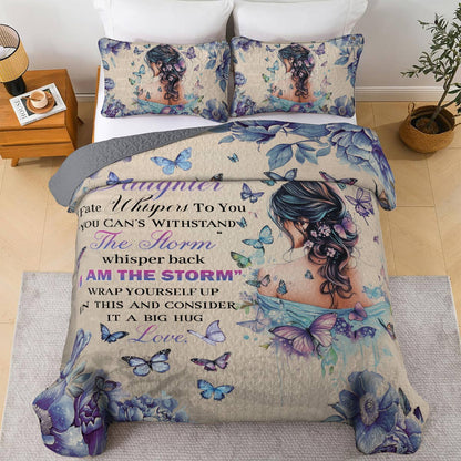 Shineful All Season Quilt 3-Piece Set Storm Whisper