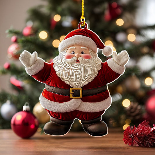 Shineful 2D Acrylic Ornament - Jolly Santa Claus