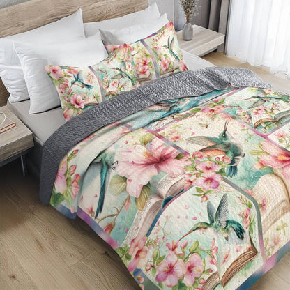 Shineful All Season Quilt 3-Piece Set Hummingbird Haven