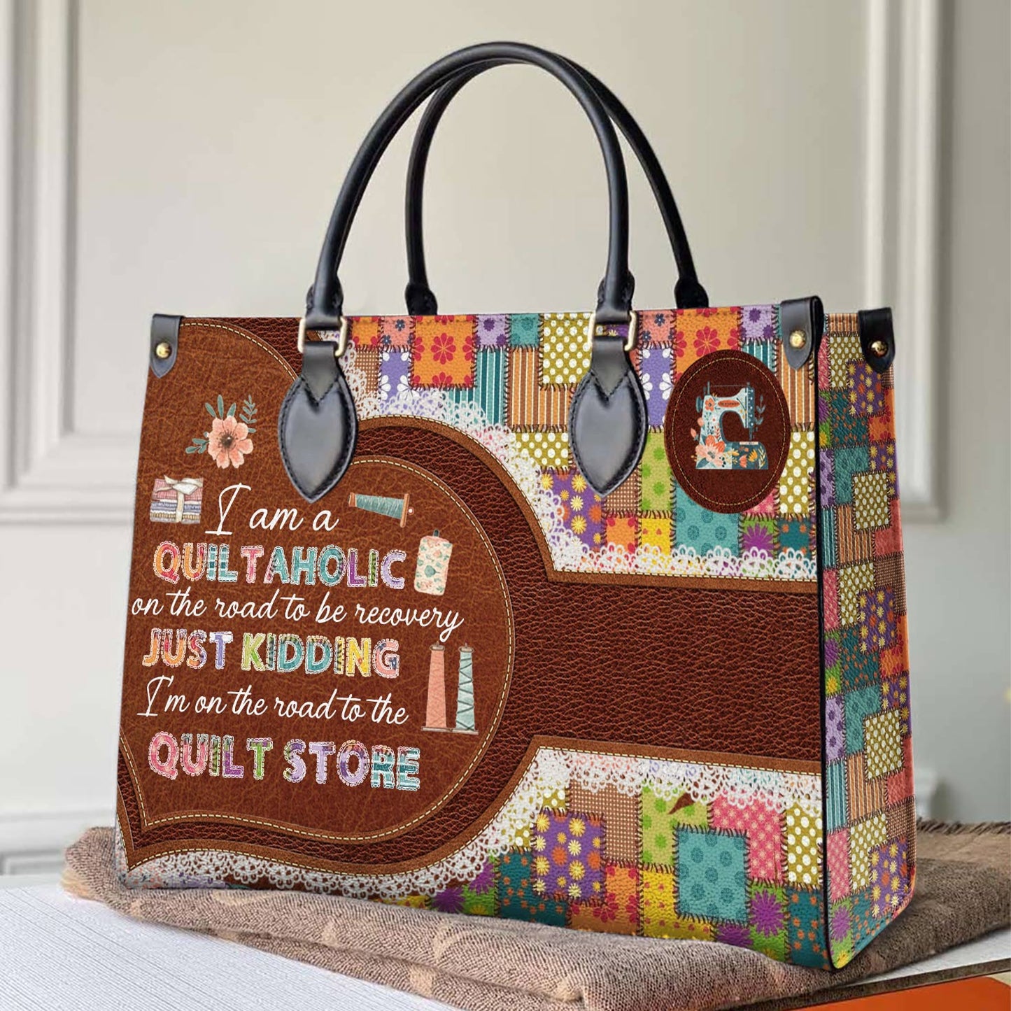 Sac en cuir brillant Quilting Bliss