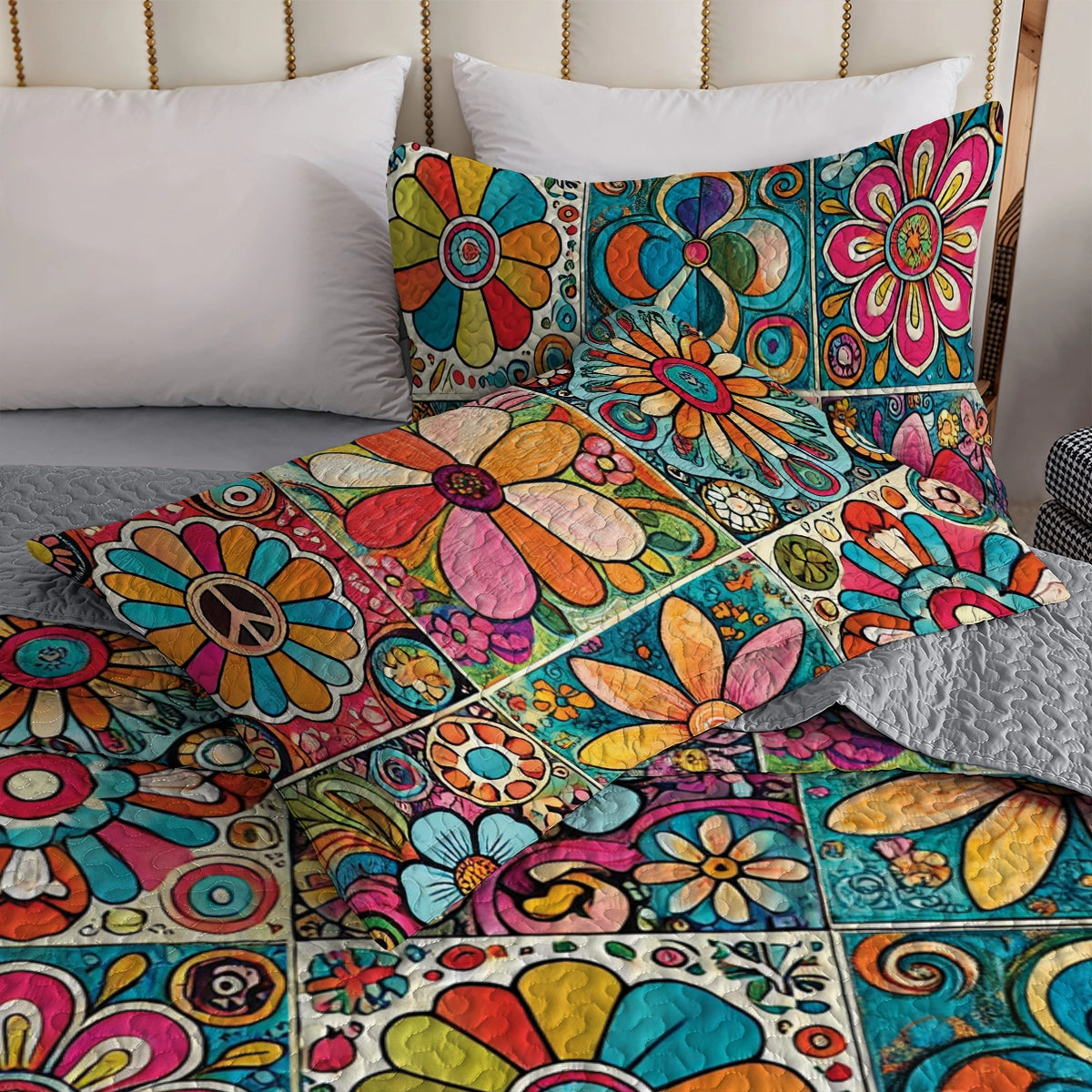 Shineful All Season Quilt 3-Piece Set - Hippie Dream