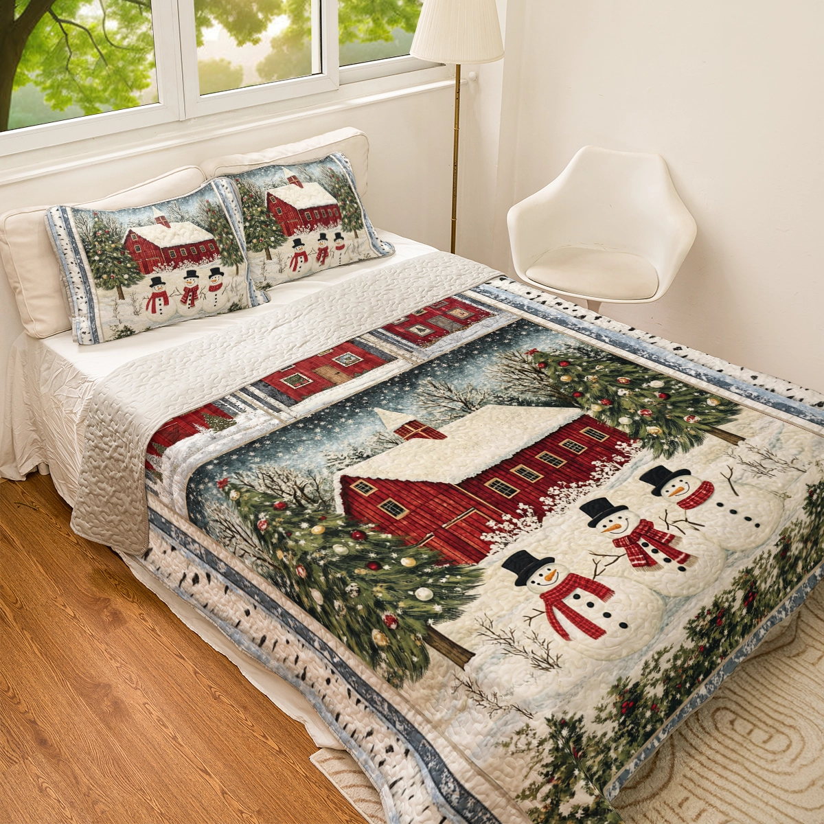 Shineful All Season Quilt 3-teiliges Set Christmas Wonderland Retreat