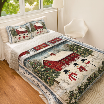 Shineful All Season Quilt 3-Piece Set Christmas Wonderland Retreat