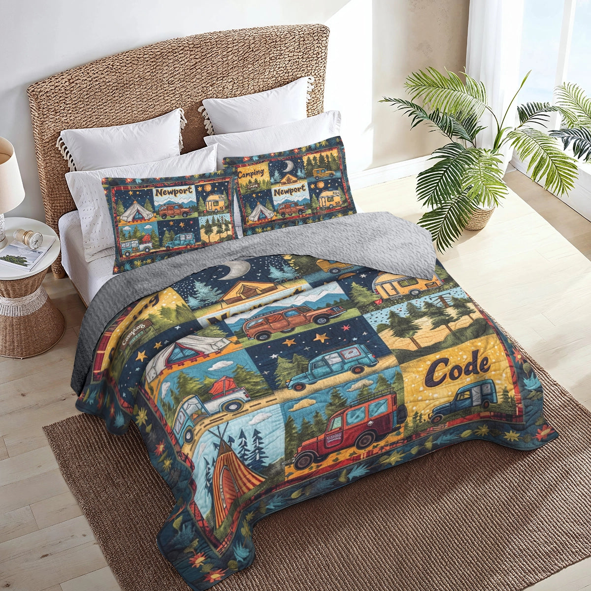 Shineful All Season Quilt 3-teiliges Set Newport Camping Code