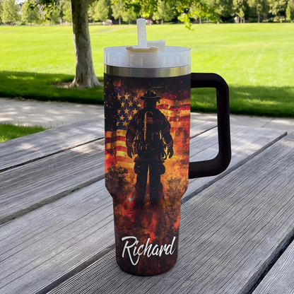 Shineful Tumbler Personalized Pride Firefighter