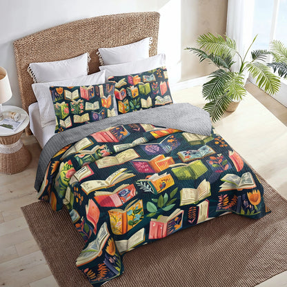 Shineful All Season Quilt 3-teiliges Set mit Lesebuch „Whiskers &amp; Wonders“