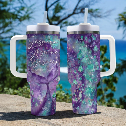 Shineful Tumbler Personalized Cosmic Mermaid