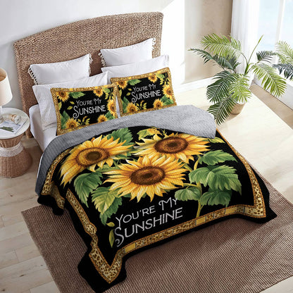 Shineful All Season Quilt 3-Piece Set Sunny Blossom