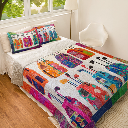 Shineful All Season Quilt 3-Piece Set Golf Dreams