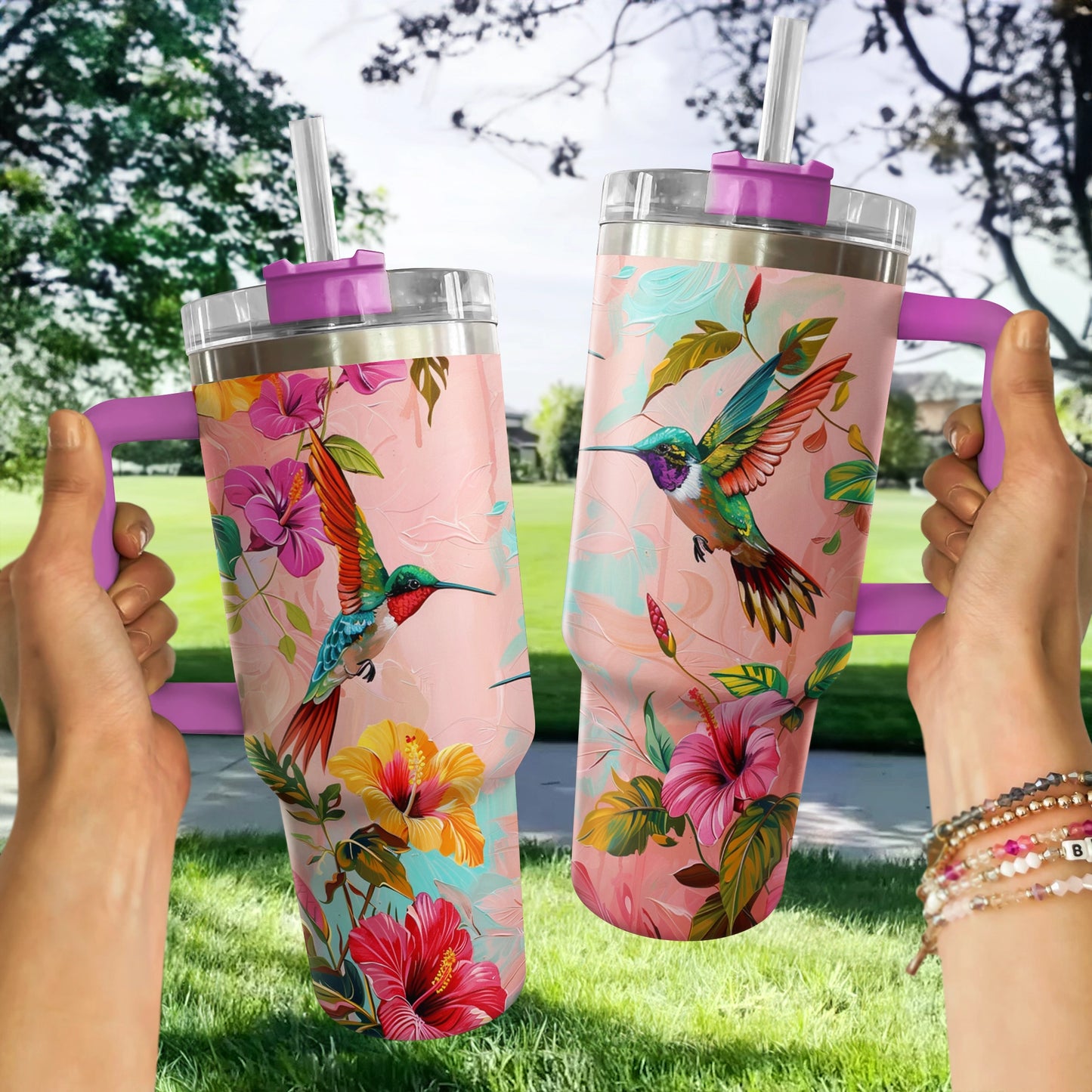 Jardin enchanté d'oiseaux Shineful Tumbler