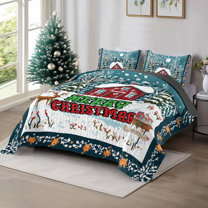 Shineful All Season Quilt 3-Piece Set Holiday Lodge