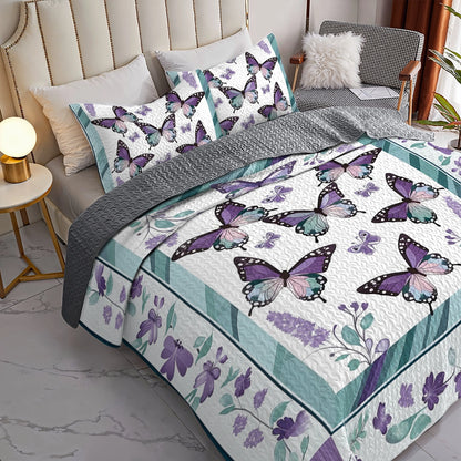 Shineful All Season Quilt 3-teiliges Set Butterfly Bliss