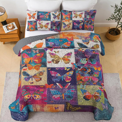 Shineful All Season Quilt 3-teiliges Set Flutter Fantasy Butterfly