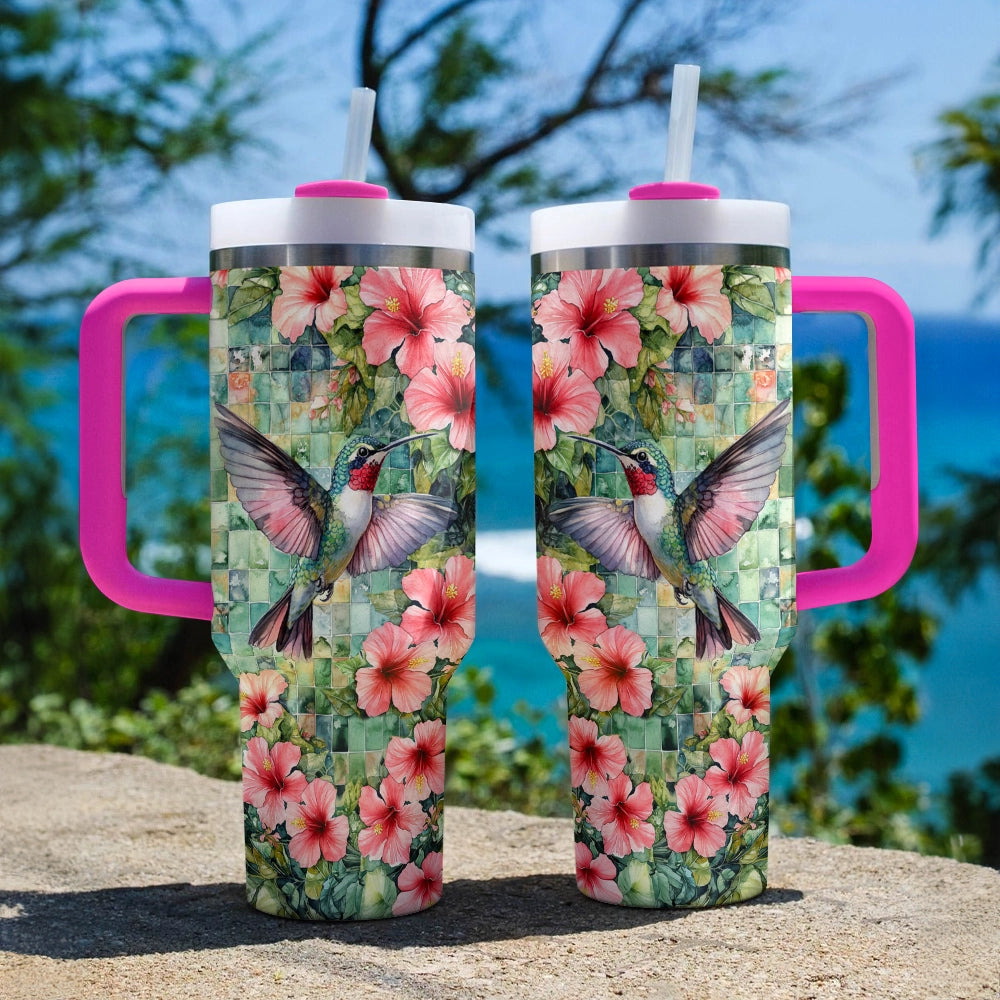 Shineful Tumbler Hummingbird Hibiscus