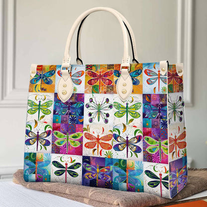 Shineful Leather Bag Dragonfly Colorful Delight