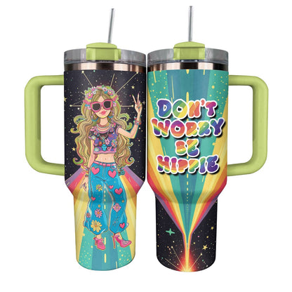 Shineful Tumbler Don't Worry Be Hippie