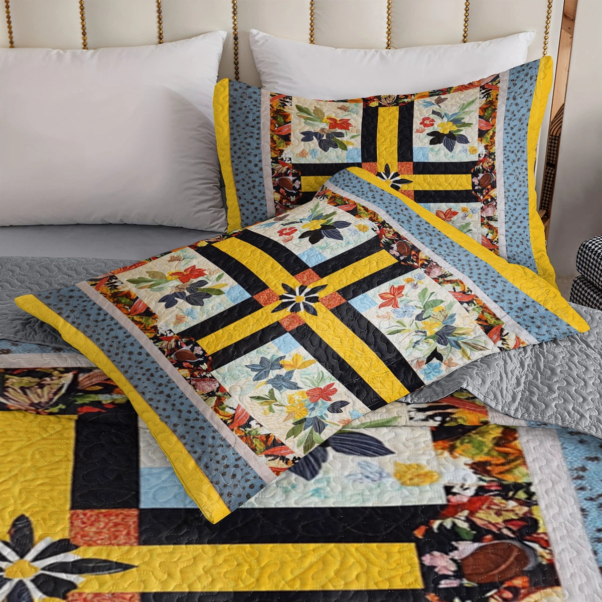 Shineful All Season Quilt 3-Piece Set God Sunny Blooms