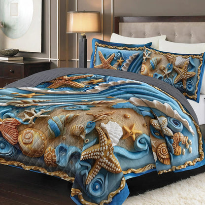 Shineful All Season Quilt 3-Piece Set Seashore Splendor