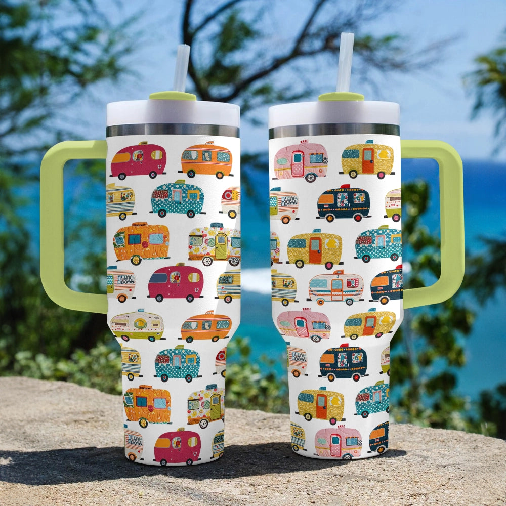 Shineful Tumbler Retro Camper Adventure