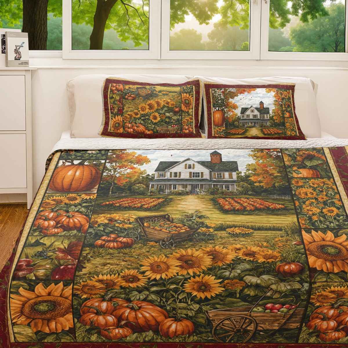 Shineful All Season Quilt 3-Piece Set Autumn Harvest Charm