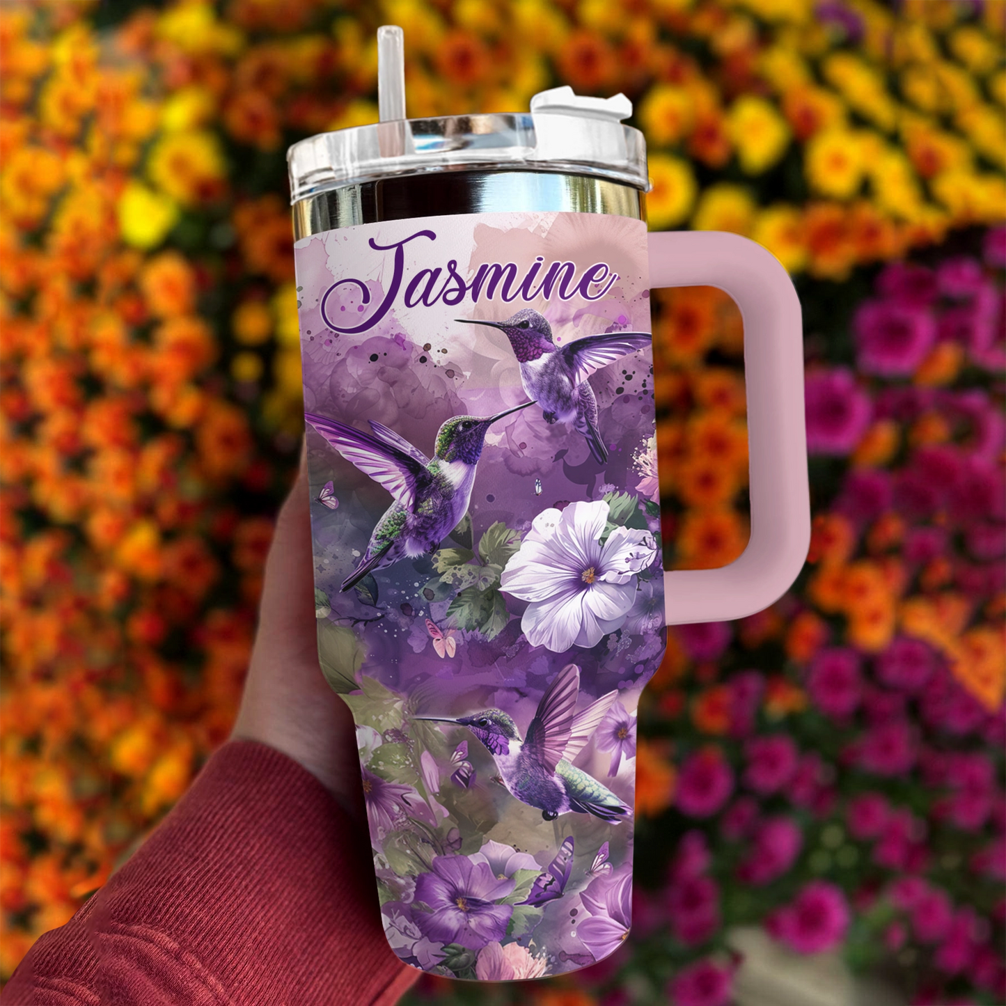 Shineful Tumbler Personalized Hummingbird Dream