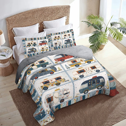 Shineful All Season Quilt 3-Piece Set Lovely Camper